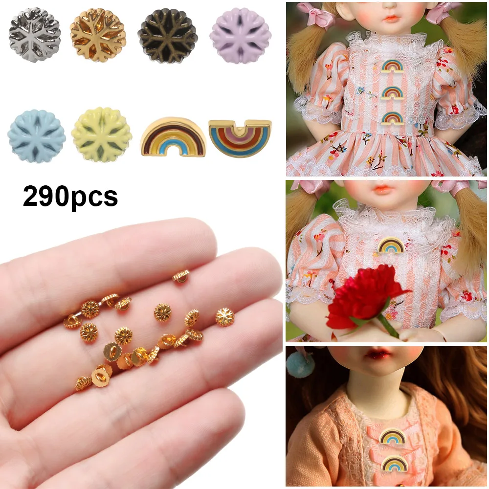 Hebillas para muñecas con diseño de fresa y acabado metálico