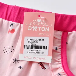 DXTON Mallas ajustadas de algodón para niñas con estampado floral