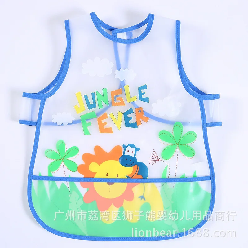 Detalle del babero de alimentación impermeable