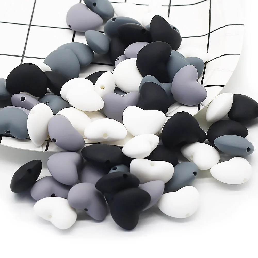 Variedad de colores disponibles en cuentas de silicone