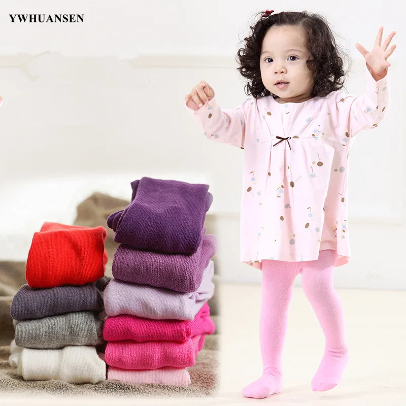 YWHUANSEN Pantimedias para bebé – Lisas primavera y otoño - imagen 4