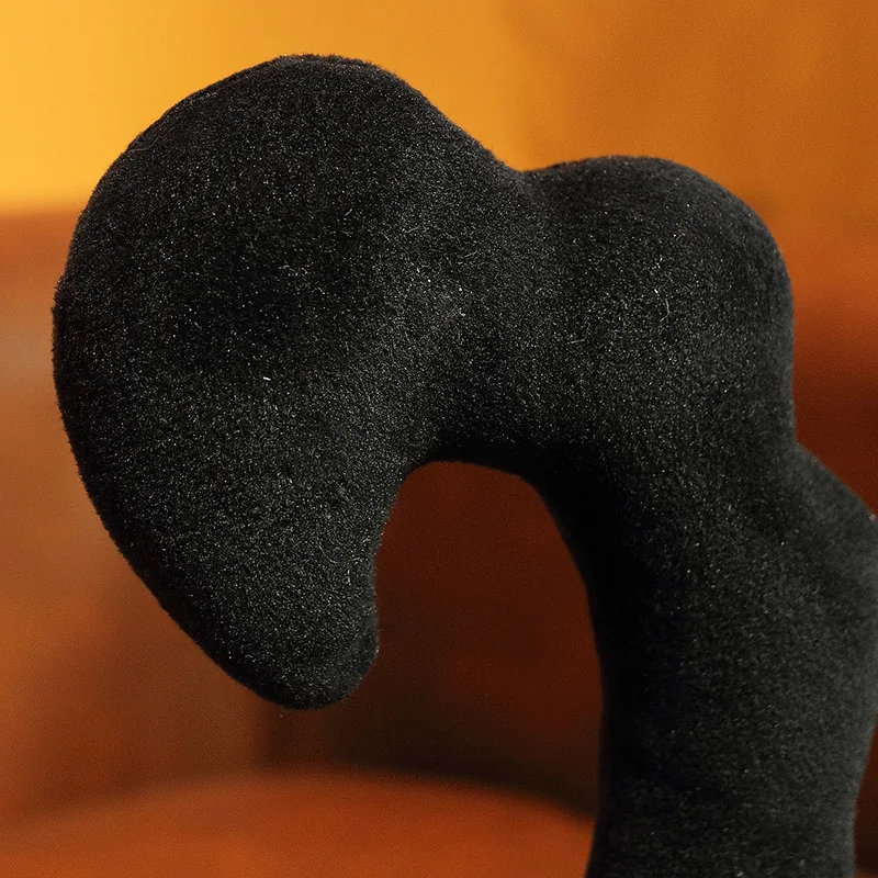 Peluche grande negro brillante para niños, regalo de Navidad - imagen 5