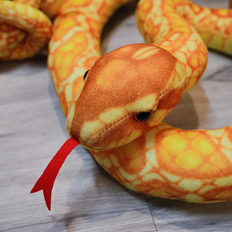 Serpiente de peluche gigante infantil, felpa suave para regalo - imagen 5