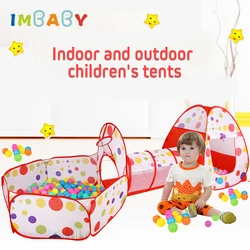 IMBABY piscina de bolas para niños con tienda y túnel