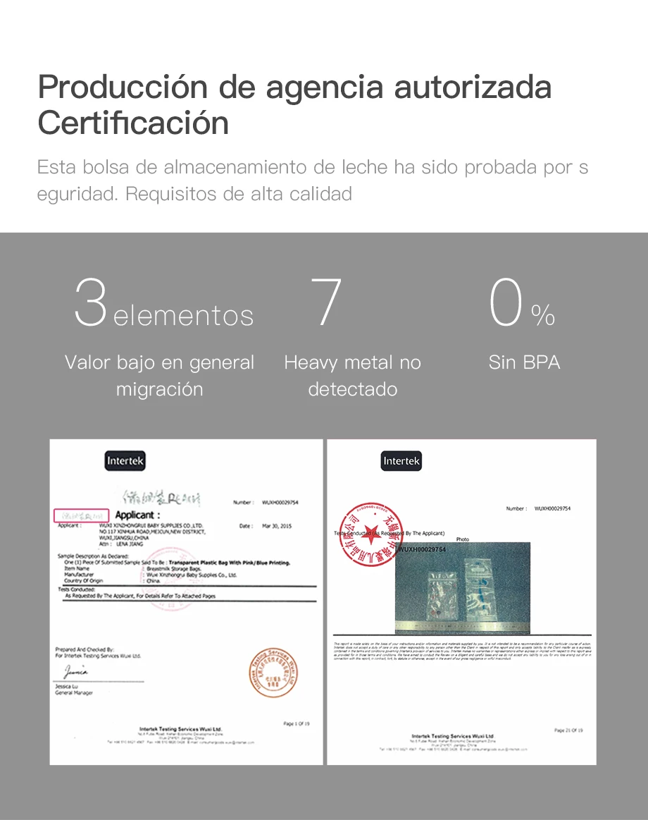 Doble sellado y cierre seguro en las bolsas NCVI