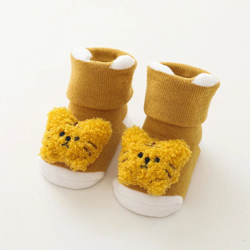 Calcetines antideslizantes de invierno para bebé con motivos animales - imagen 5