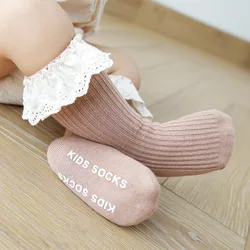 Calcetines antideslizantes de algodón para bebé invierno