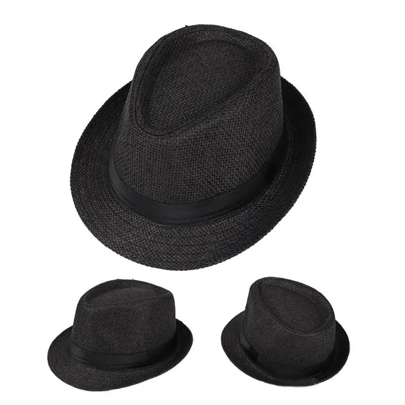 Sombrero de paja playero para niños estilo clásico transpirable - imagen 5