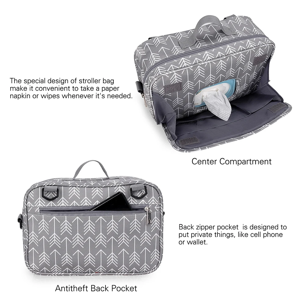 Bolsa organizadora impermeable multifuncional para cochecito - imagen 3
