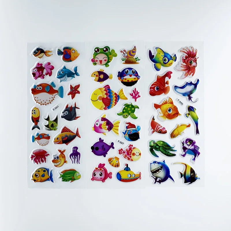 Pegatinas 3D de peces marinos para niños y niñas - imagen 5