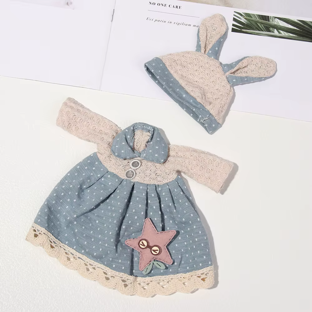 Vestido y falda de encaje para muñecas - imagen 5