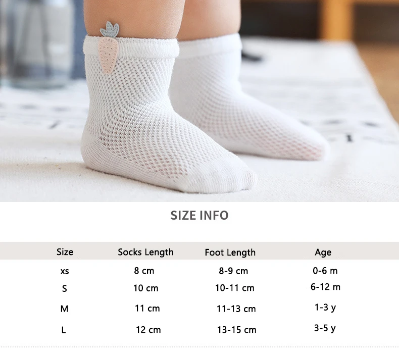 Calcetines de algodón suave para bebé
