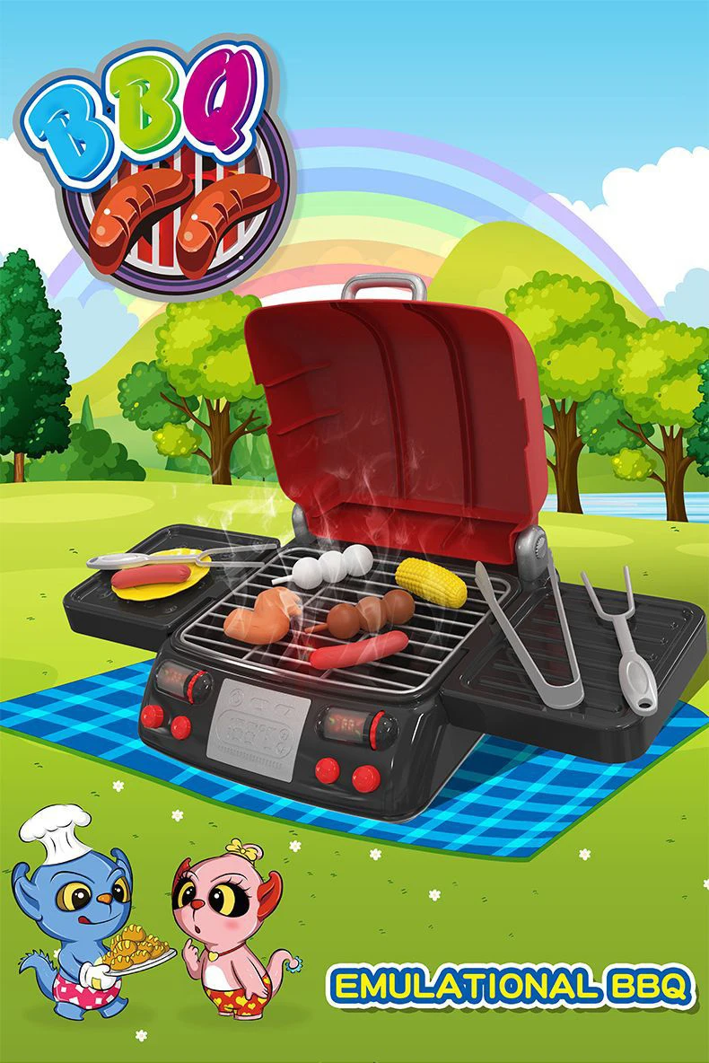 Cocina de simulación barbacoa