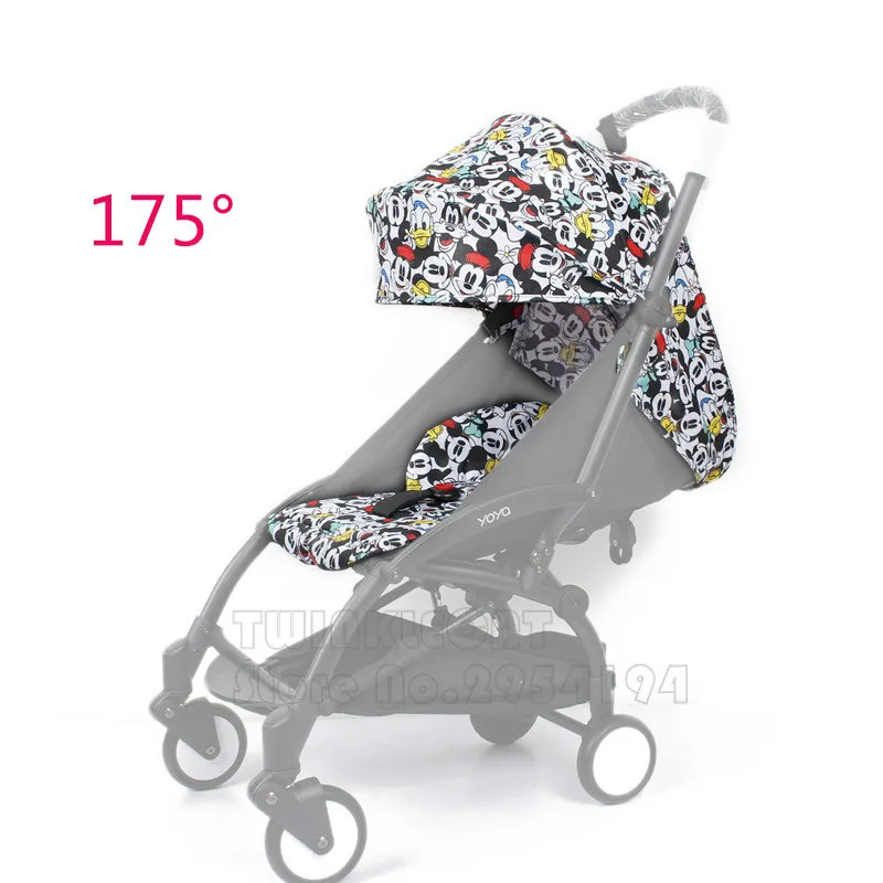 BabyYoya Yoyo – Parasol para carrito de bebé con cojín reclinable