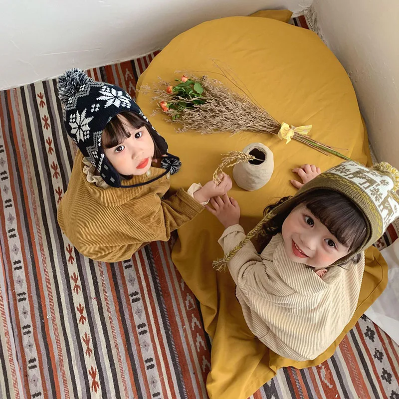 Abrigo de pana acolchado para niña - Estilo clásico invernal y cálido - imagen 3