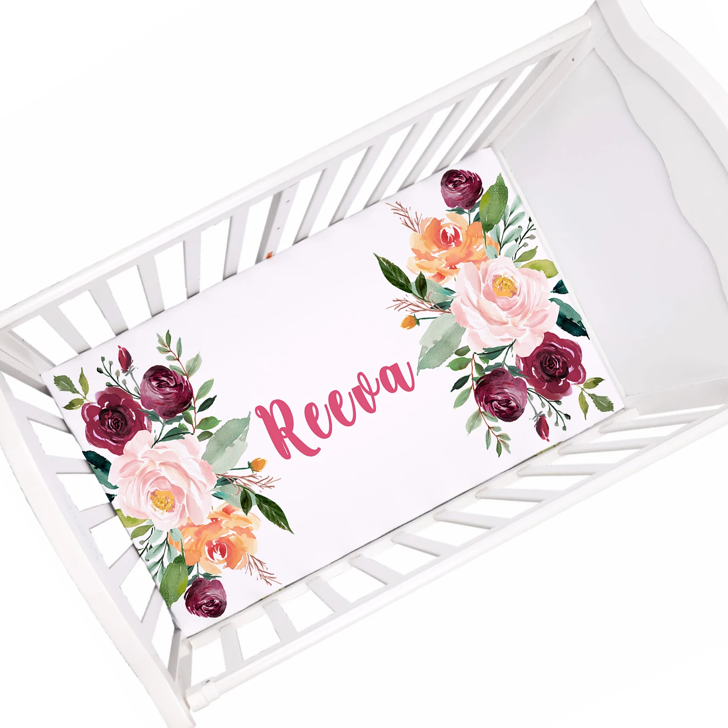Diseño floral y acabado de un solo lado