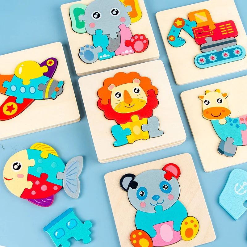 Rompecabezas madera 3D animales – juguete educativo niños - imagen 4
