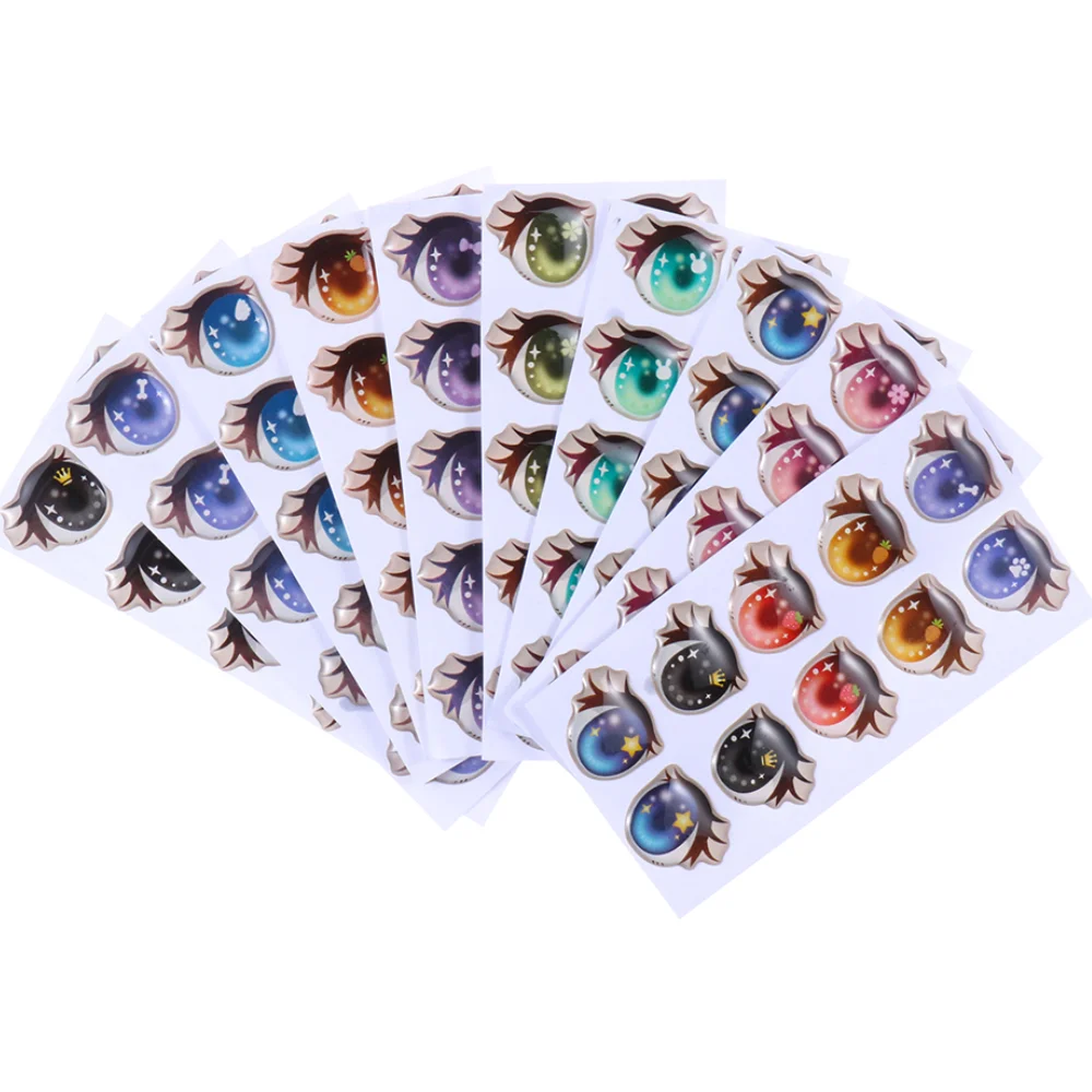 Pegatinas de ojos para muñecas – Estampados florales - imagen 4