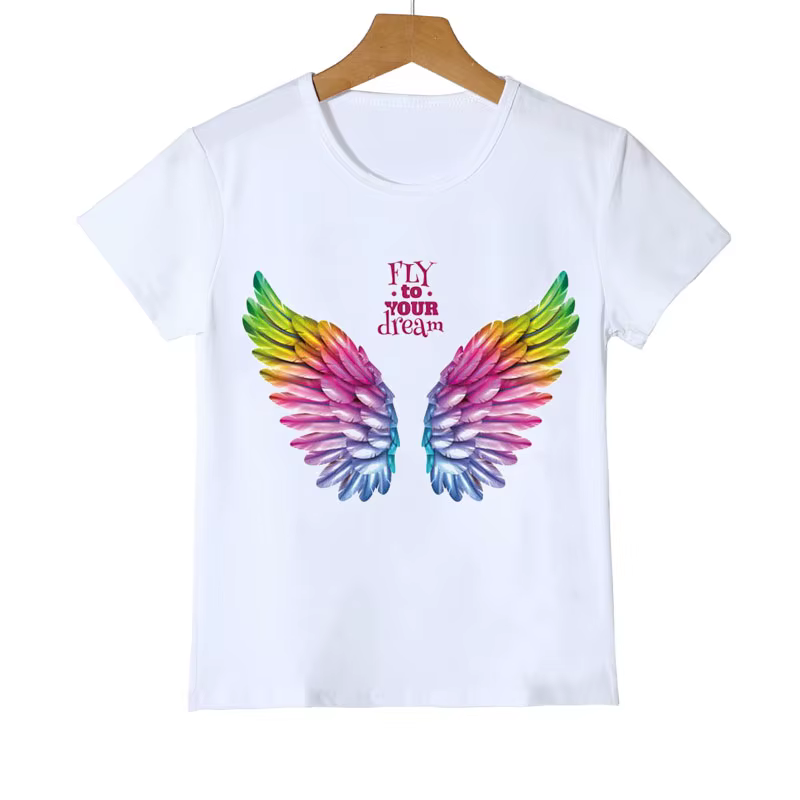 Camiseta infantil arcoíris motivacional – Diseño colorido para niños