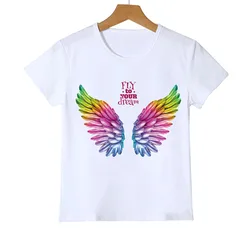 Camiseta infantil arcoíris motivacional – Diseño colorido para niños