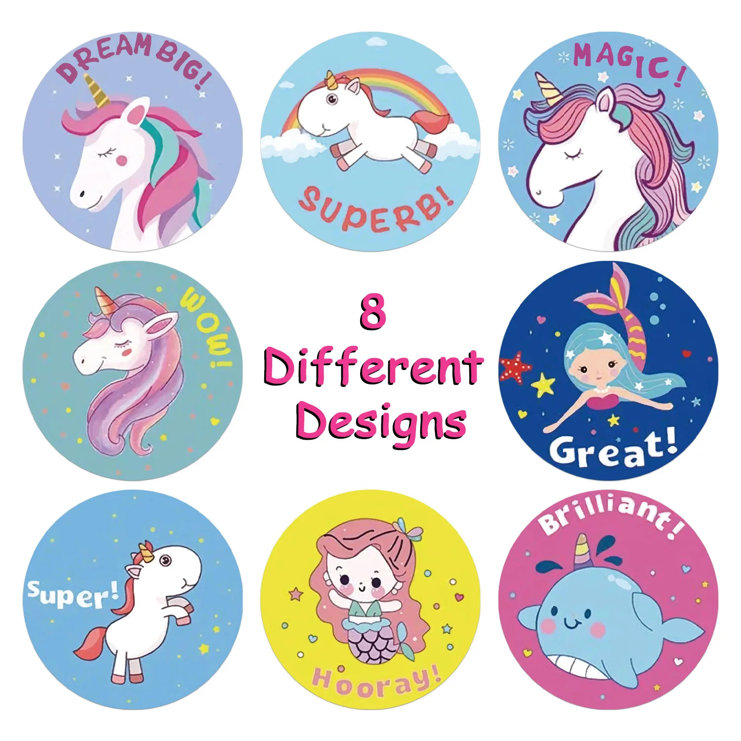 Colección de diseños - sirena, unicornio y más