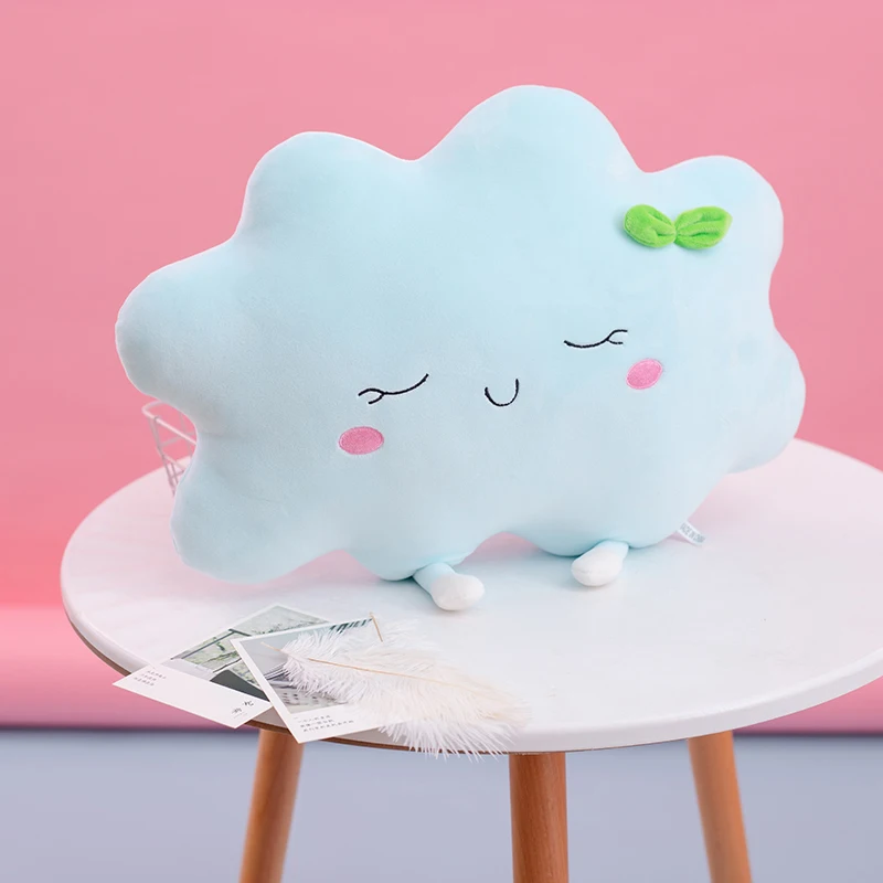 Almohada nube y sol de felpa para bebé – juguete suave coche - imagen 2