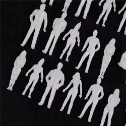 Figuras miniaturas de plástico ABS para niños – Modelos a escala 1:50-1:200