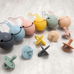 Portachupetes de silicona sin BPA – Estuche portátil para bebé