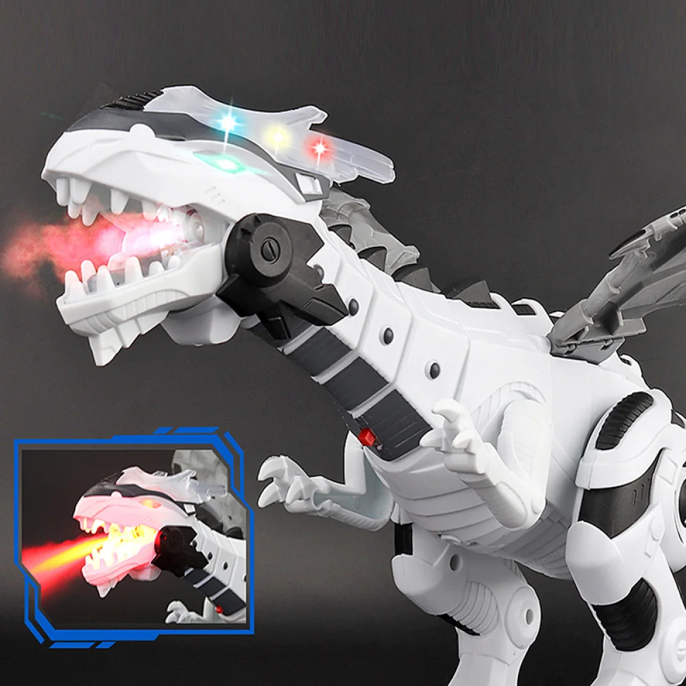 Dinosaurio electrónico para caminar – Juguete mecánico con alas para niños - imagen 5