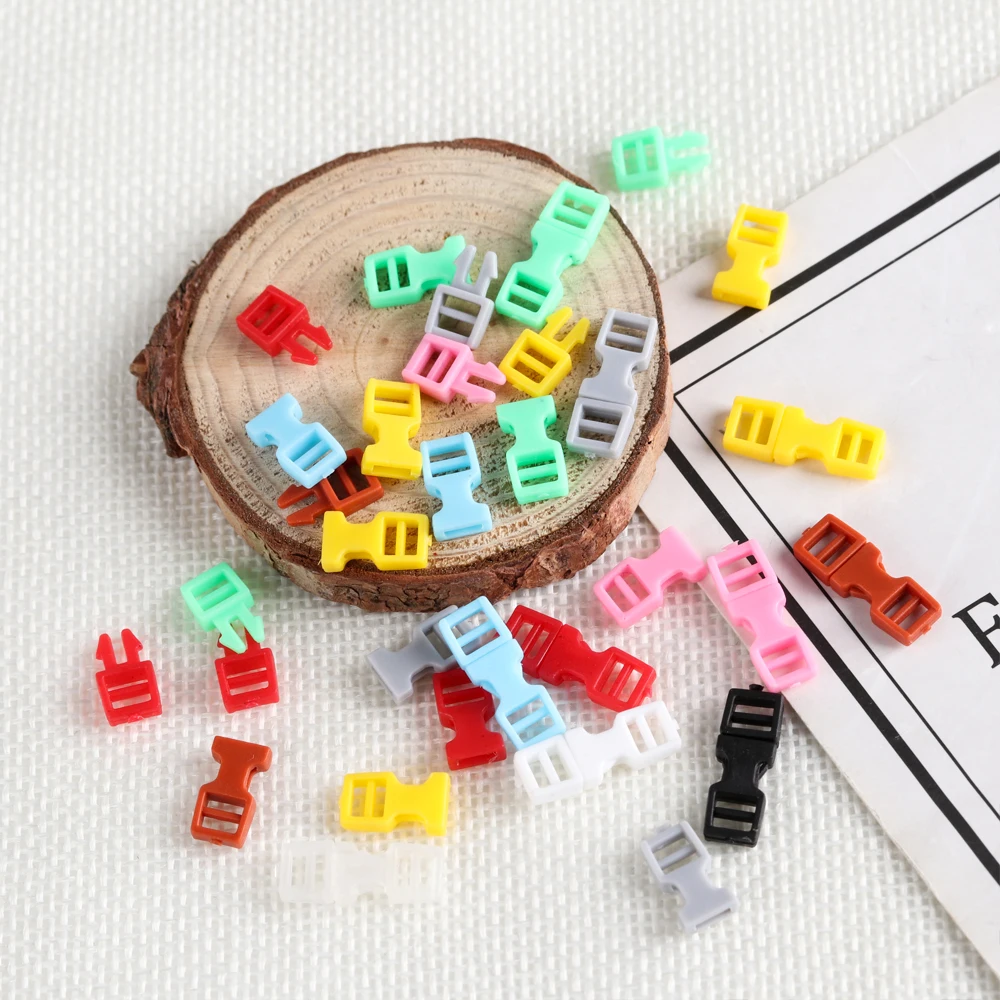 Mini hebilla de plástico para manualidades infantiles y accesorios - imagen 2