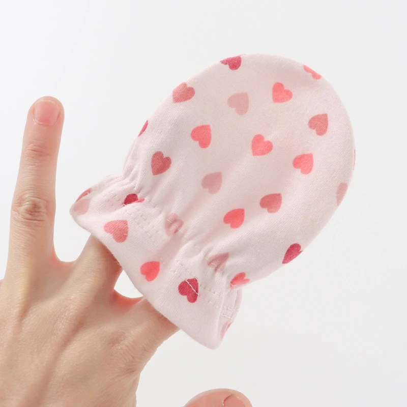 Guantes antiarañazos de algodón suave para bebé recién nacido - imagen 4