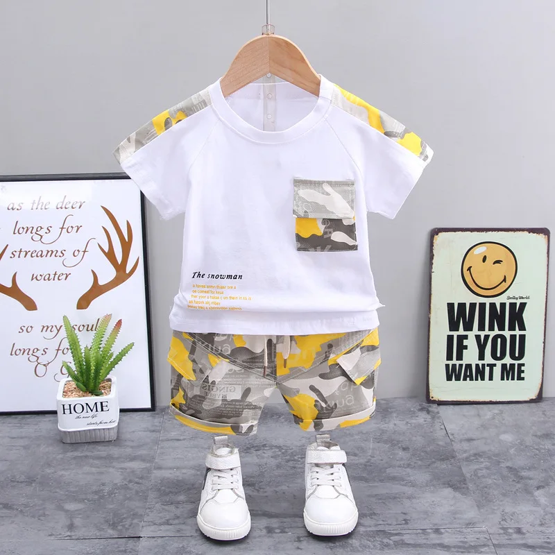Conjunto verano algodón para niño – Camiseta y short - imagen 2