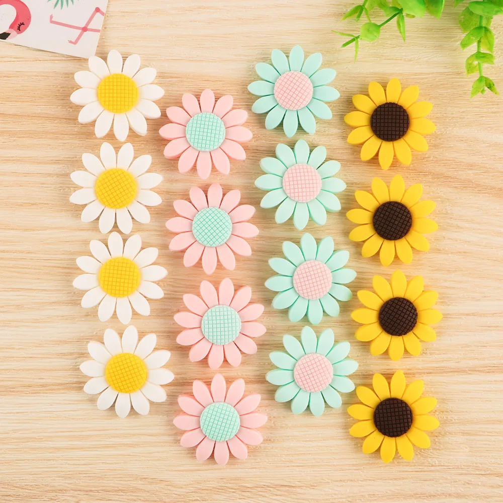 Cuentas de silicona girasol para bisutería artesanal DIY - imagen 2