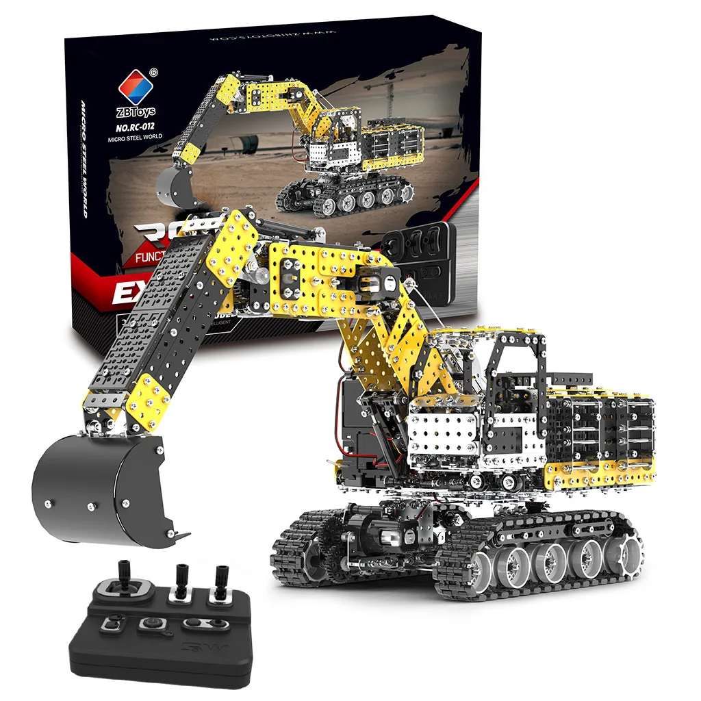 Excavadora de orugas RC para niño – Juguete educativo construcción - imagen 3