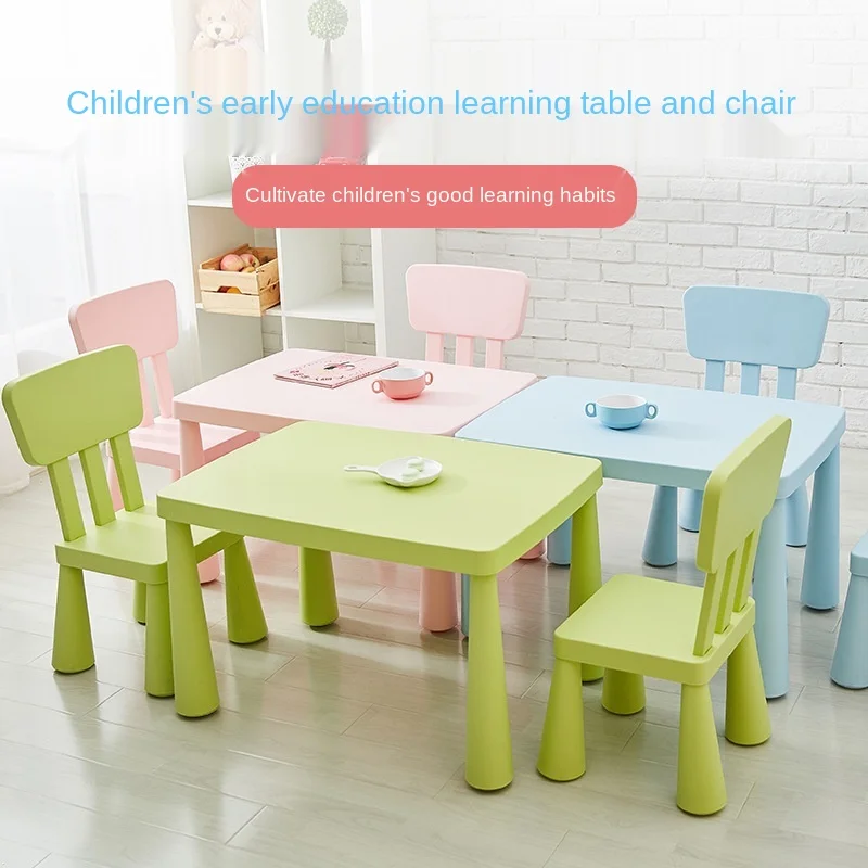 LazyChild Mesa de estudio para niños con silla ergonómica y colorida