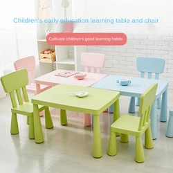 LazyChild Mesa de estudio para niños con silla ergonómica y colorida