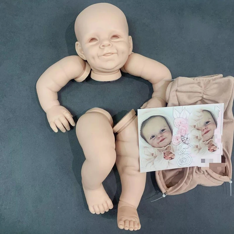Kit muñeca Reborn cuerpo completo piezas sin terminar tacto suave - imagen 5
