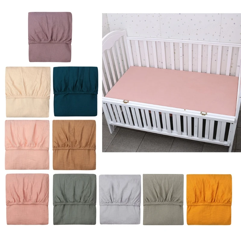 Sábana bajera de algodón para cama de bebé