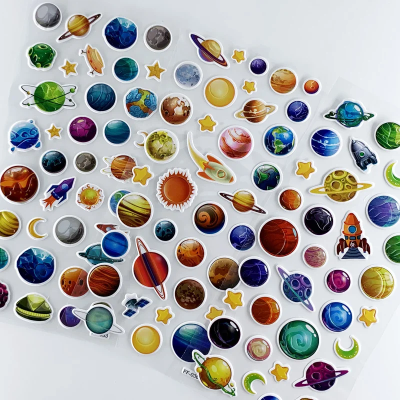 Pegatinas de foam con planetas 3D para niños - imagen 2