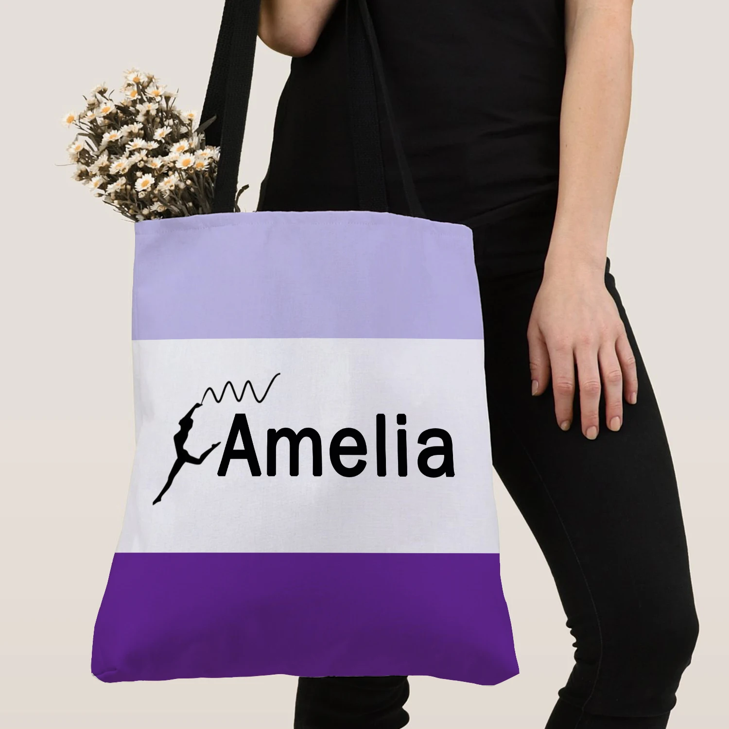 LVYZIHO Bolso de mano personalizado con nombre - Estampado total - imagen 3