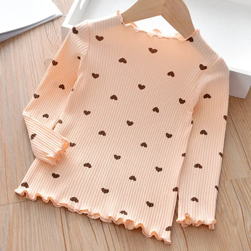 Camiseta de algodón con corazón para niña - imagen 3