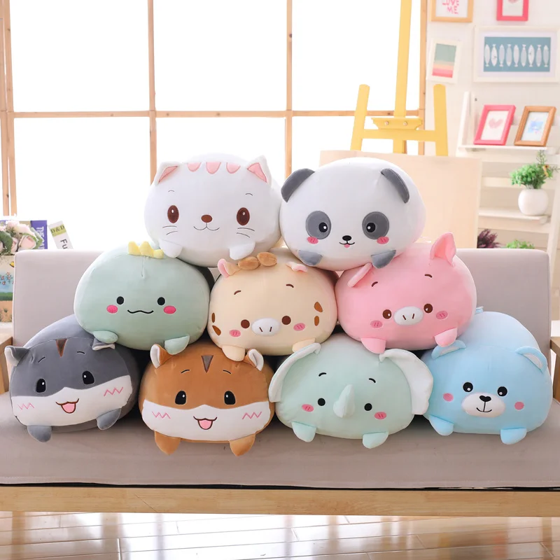 Peluche almohada de regalo animales suaves de dibujos animados