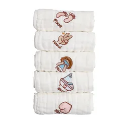Toallas bucales de gasa para bebé – Pack de 5
