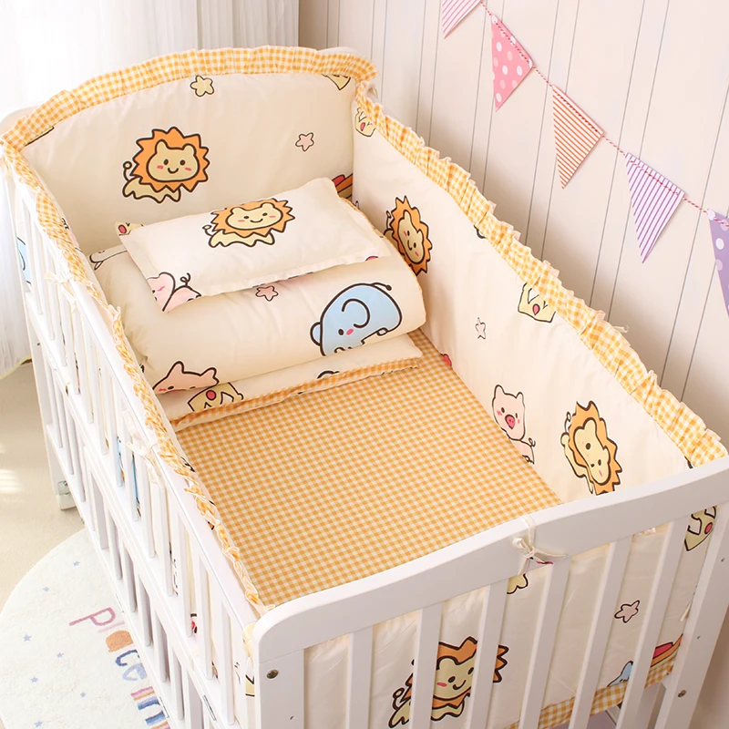 Set ropa de cama con elefante para cuna de bebé – 6 piezas - imagen 3