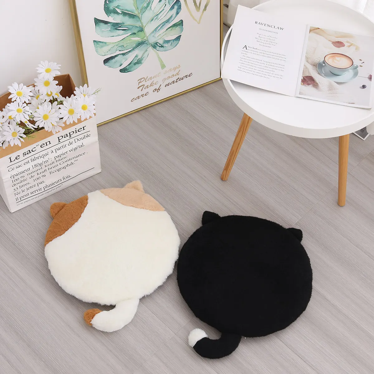 Cojín para silla de espuma viscoelástica con funda de peluche - imagen 4