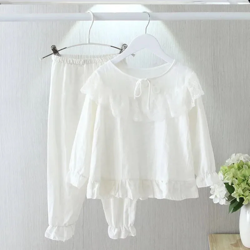 Pijama princesita de algodón y lino para niña – 2 piezas - imagen 4
