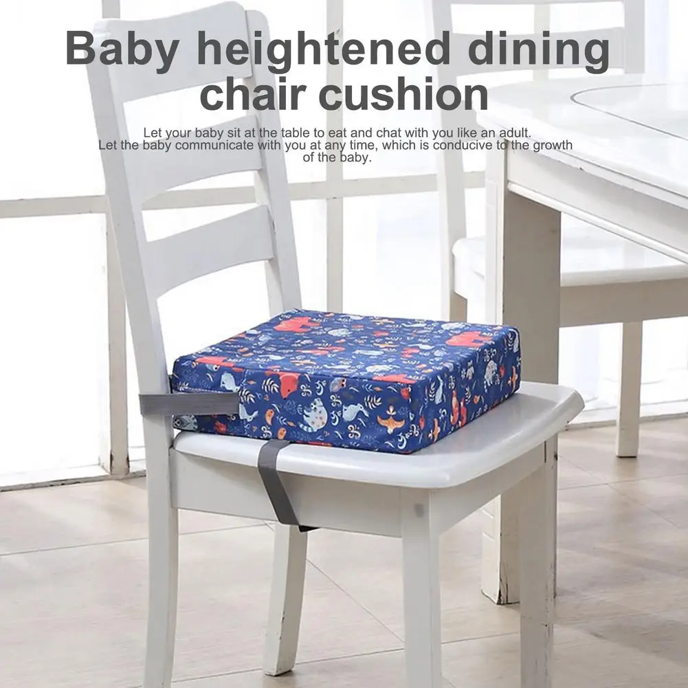 Asiento elevador infantil con hebillas ajustables y cojín lavable