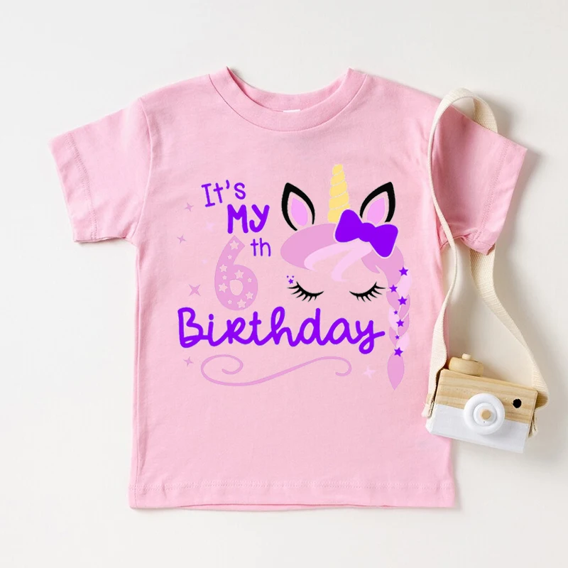 Camiseta unicornio manga courte algodon niño - imagen 2