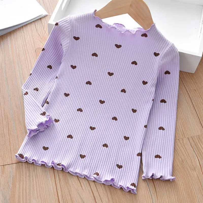 Camiseta de algodón con corazón para niña - imagen 5