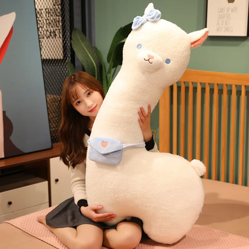 Peluche alpaca tierno en cojín suave infantil - imagen 5